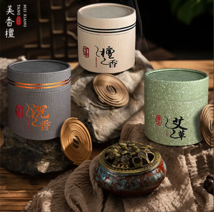 48盘檀香香薰家用室内艾草驱蚊厕所持久留香卧室卫生间除臭香薰