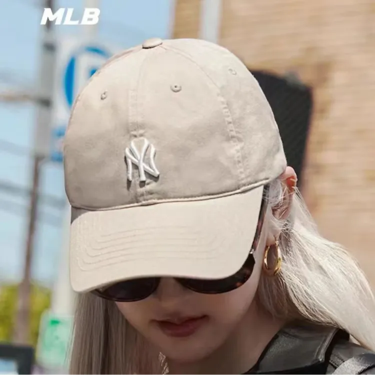 MLB韩国正品帽子2025新款软顶小标NY运动LA休闲鸭舌帽棒球帽CP77