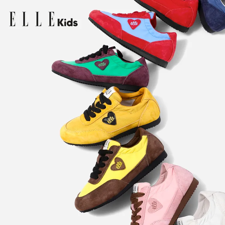 ELLE KIDS女童运动鞋春季新款透气儿童休闲鞋子小女孩软底阿甘鞋