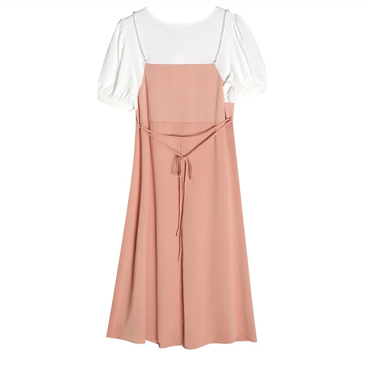 珍珠装饰两件孕妇连衣裙2025新款宽松大码裙子夏装孕妇裙6233274