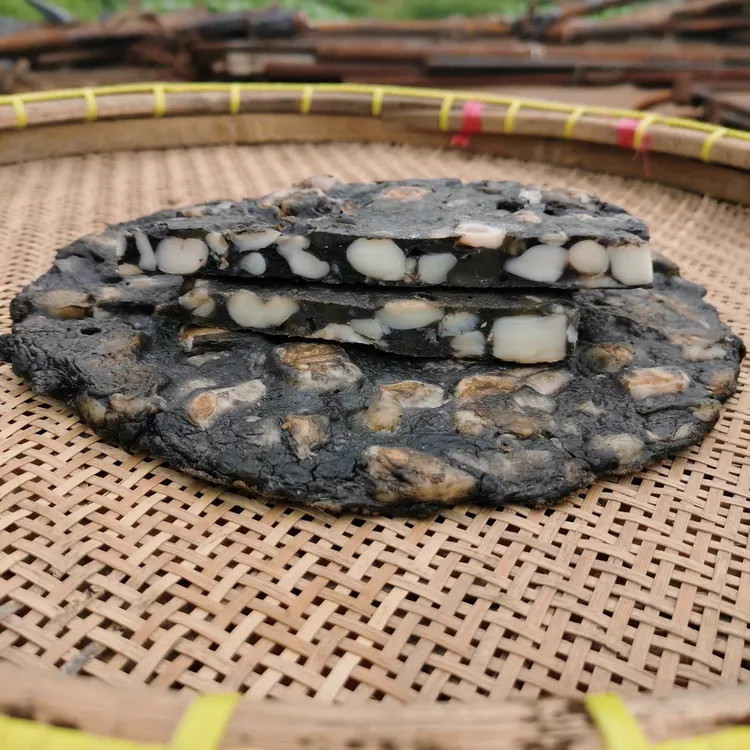 台州温岭石塘墨鱼饼食用手工制作特产新鲜目鱼双蛋500g无添加剂