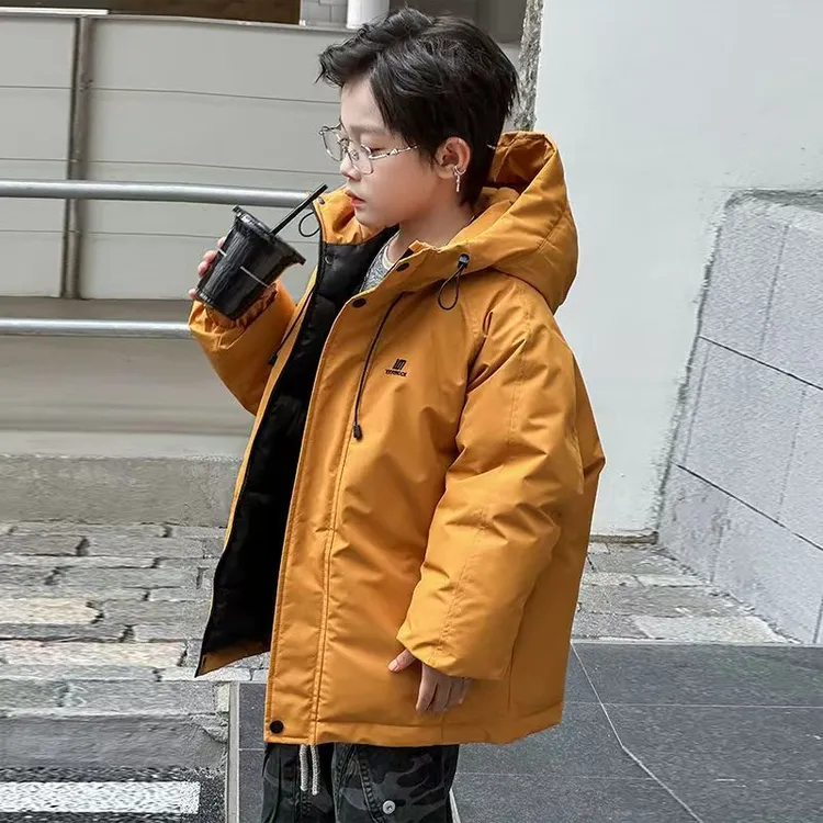 【舒适保暖】儿童冲锋衣外套冬季新款加厚棉袄帅气棉服儿童外套D