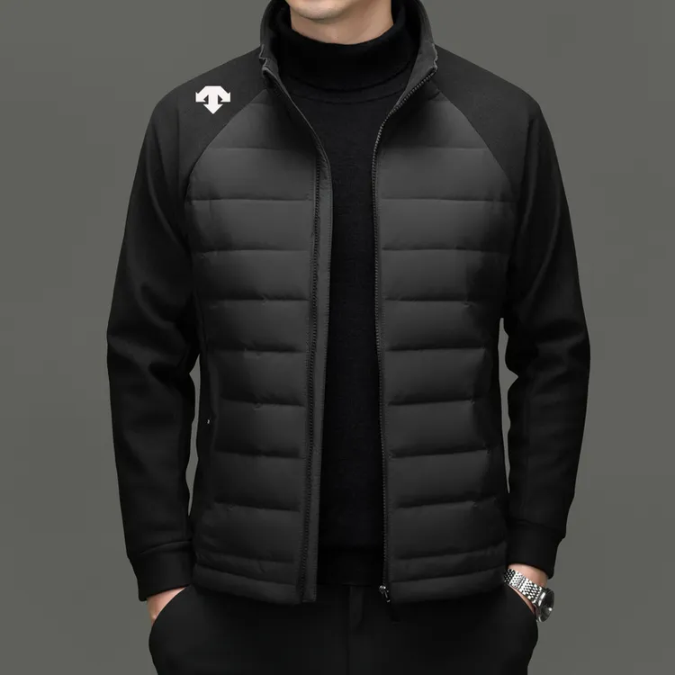 【奥莱撤柜】迪桑家秋冬户外轻薄运动休闲羽绒服男士立领时尚外套潮