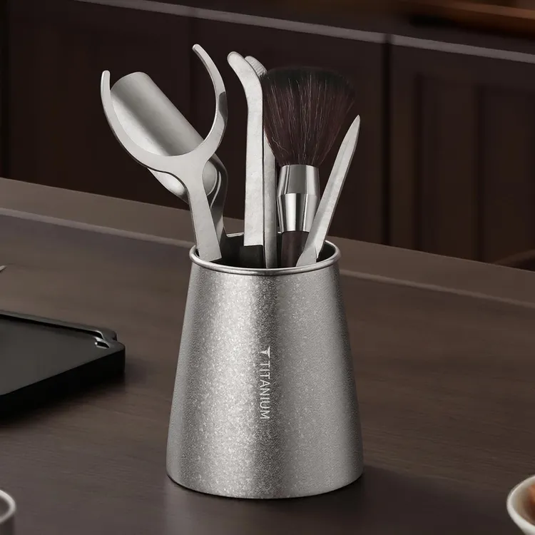 纯钛茶道六君子现代高档茶艺泡茶套装茶勺茶针刀夹子功夫茶具配件