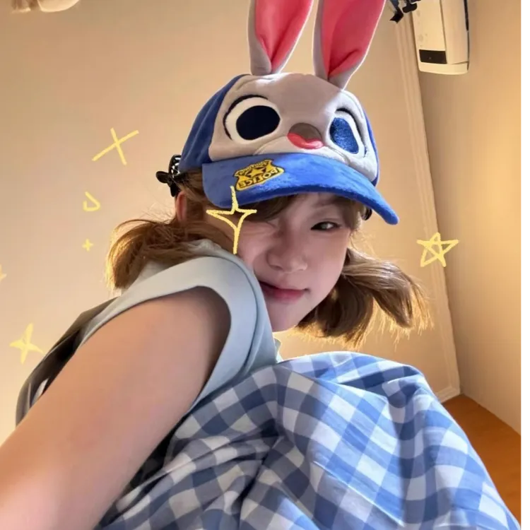SoCute疯狂动物城朱迪兔子迪士尼乐园女可爱卡通棒球帽拍照鸭舌帽