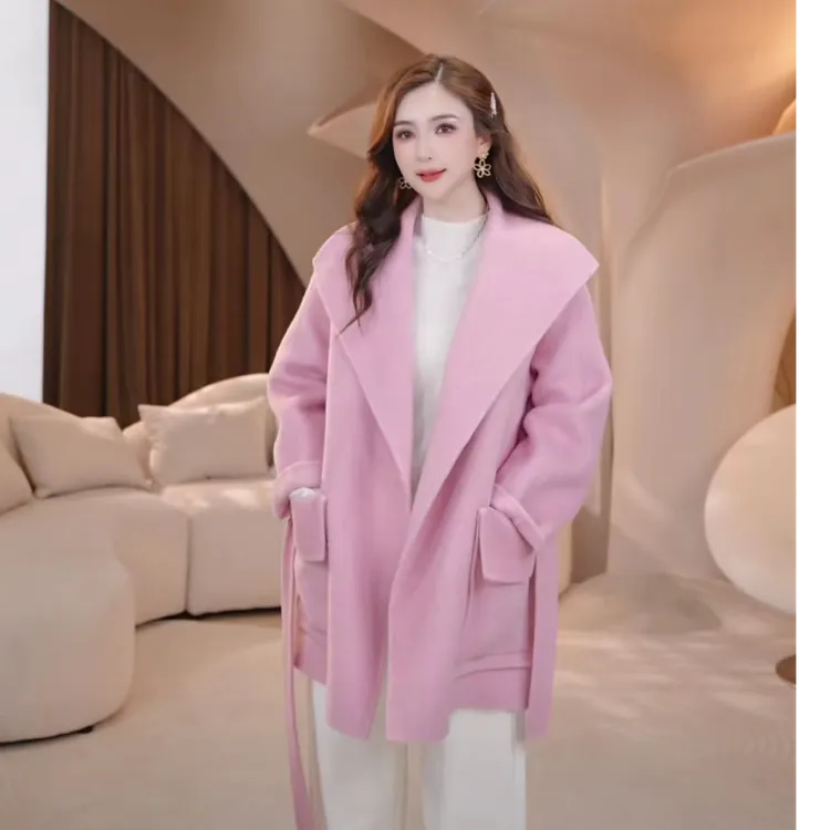 COCO BECCI【情书】牦牛绒桑蚕丝羊毛优雅毛呢外套CFLJC200085