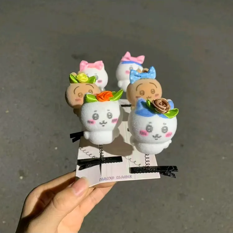 【会玩】儿童可爱小吉小乌卖萌发夹泡沫纯手工饰品