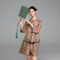 初见十三娘 •张和才『青棠』手工高定蜀锦外套新中式国风夏季气质款