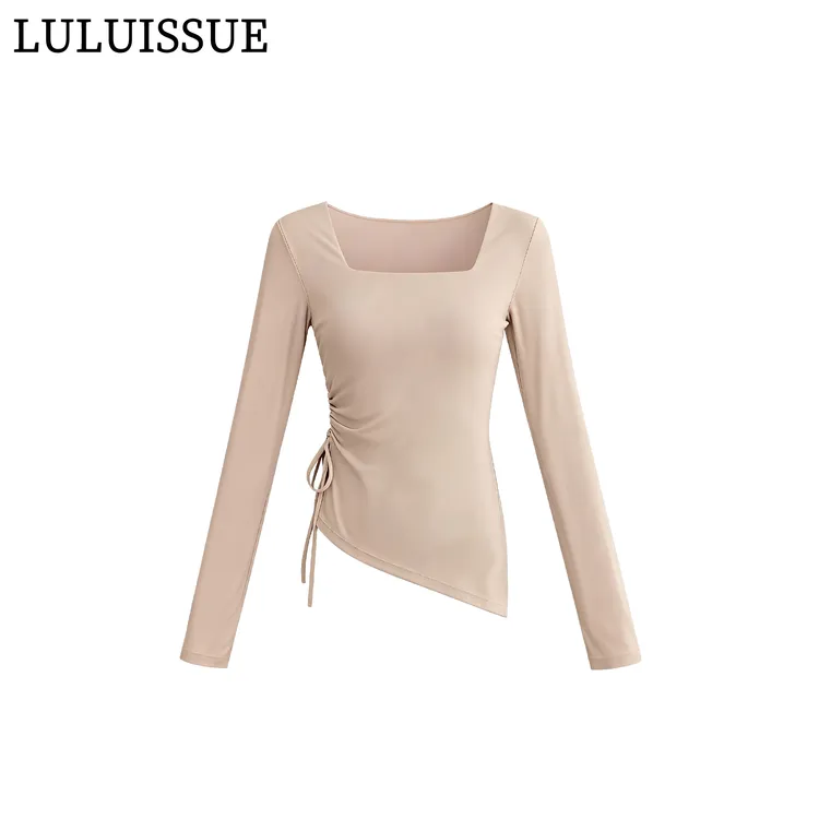 LULUISSUE瑜伽服上衣长袖秋季新款修身显瘦跑步普拉提训练健身服