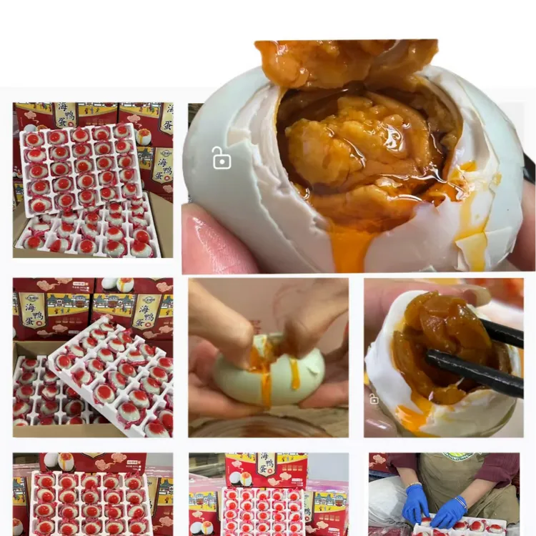 烤鸭蛋海鸭蛋咸鸭蛋熟咸蛋流油工厂直发批发