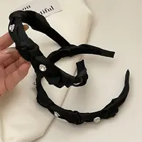 【萌妹子】精致水钻高级感发箍气质窄边发卡女外出佩戴百搭头箍发饰