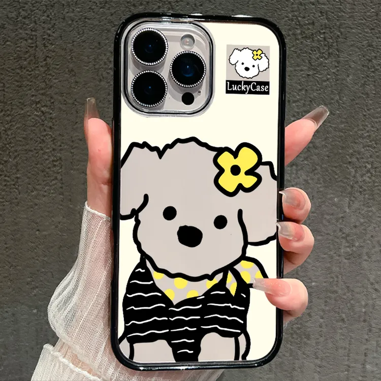 【AI键保护】围巾小狗适用苹果16promax手机壳iphone15新款14全包