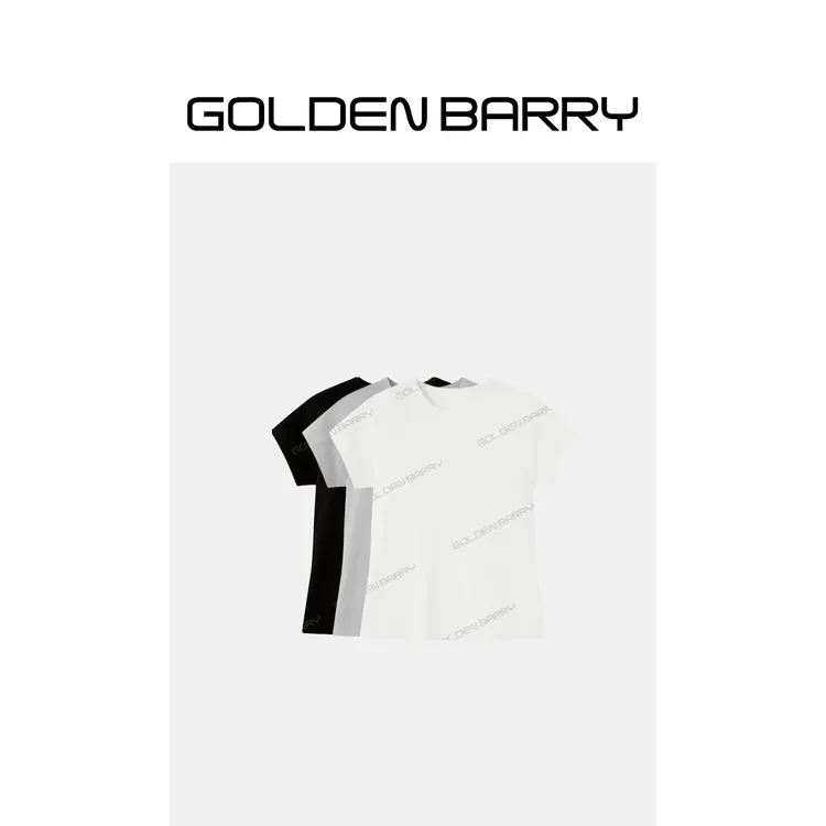 GOLDENBARRY插肩袖修身基础短袖T恤206382