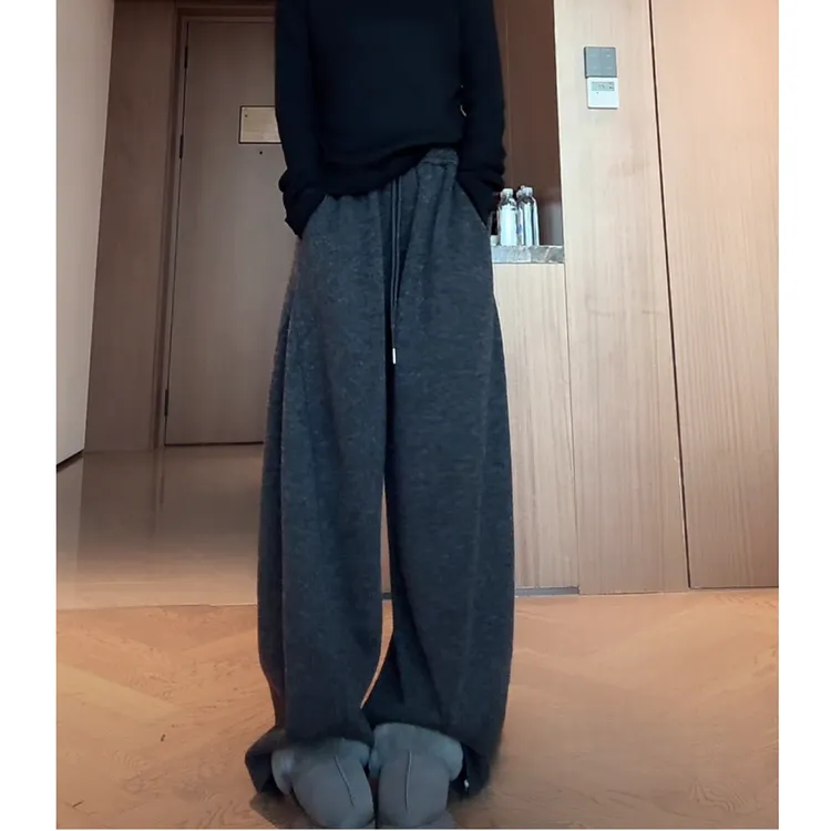 ZUOXIAOQI暖阳羊毛加绒立体开片裤33（裤长104-106）