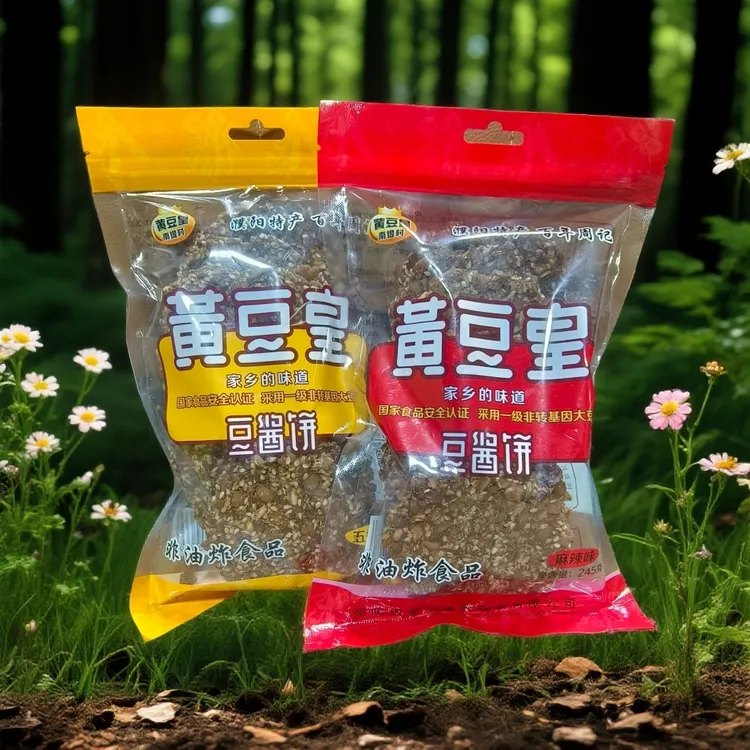 南堤村黄豆皇非油炸豆酱饼245克/袋河南濮阳特产酱窝窝
