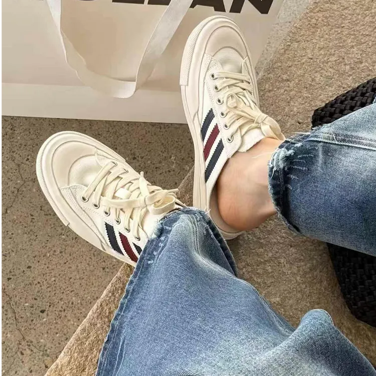 诗歌兰真皮女鞋2025夏季新款时尚百搭韩版休闲鞋包头透气半拖鞋潮