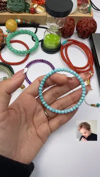 【闪购商品】针钠钙石（海纹石）手串未镶嵌海纹石手串