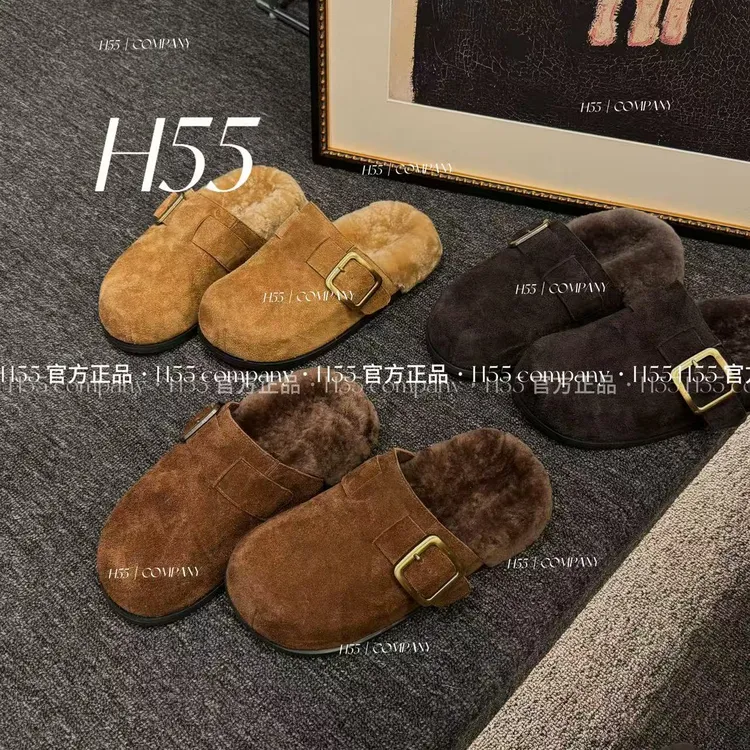 H55梦回2000留洋千金矜贵感博肯半拖4cm09-2924-RD