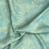 【绒兰】袋鼠国订单! 棉绸布料莱赛尔升级款 264号 湖蓝叶纹