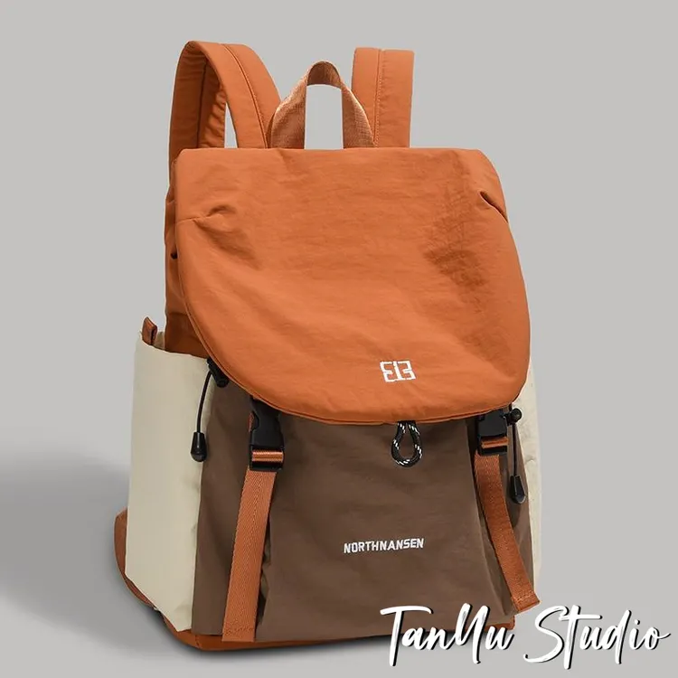 探屿潮牌双肩包女时尚高颜值轻便旅行徒步登山包多功能日常户外包