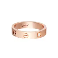 99新 Cartier/卡地亚 【Jessie专属】love玫瑰金单钻戒指