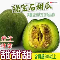 【满5包包邮】甜瓜种子日本绿宝石甜宝超甜冰糖子水果羊角蜜酥易种