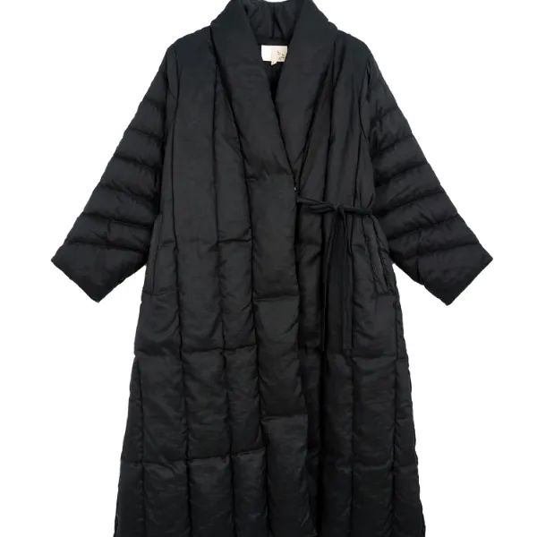 素白【鹅大娘】800780新中式加厚保暖经典鹅绒服