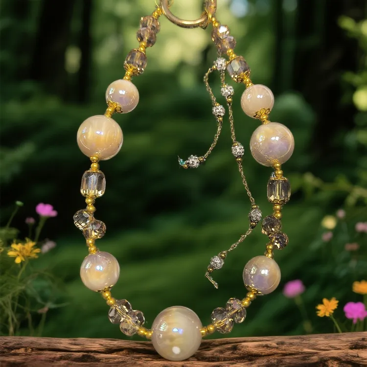 流光手机挂链女款绳高级感女生生日礼物挂绳手机链挂件串珠挂饰