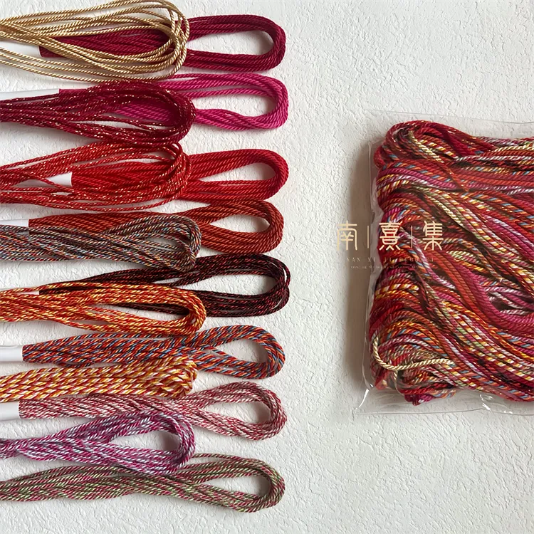 棉线色系编织编绳手绳DIY棉线手工编织手绳文玩线绳手工耐磨手搓