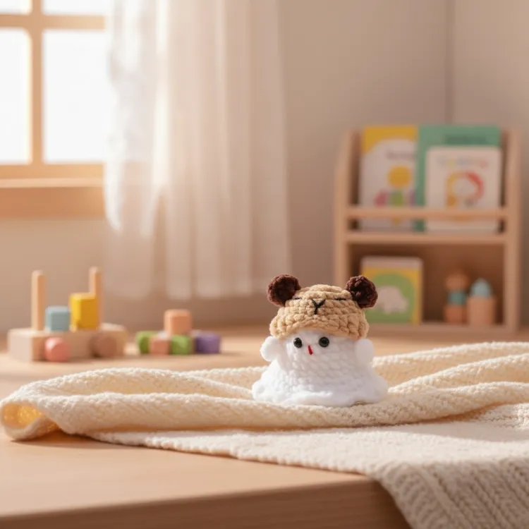 【手工成品】钩织幽灵娃娃针织玩偶卡皮巴拉挂件万圣节摆件挂饰饰品