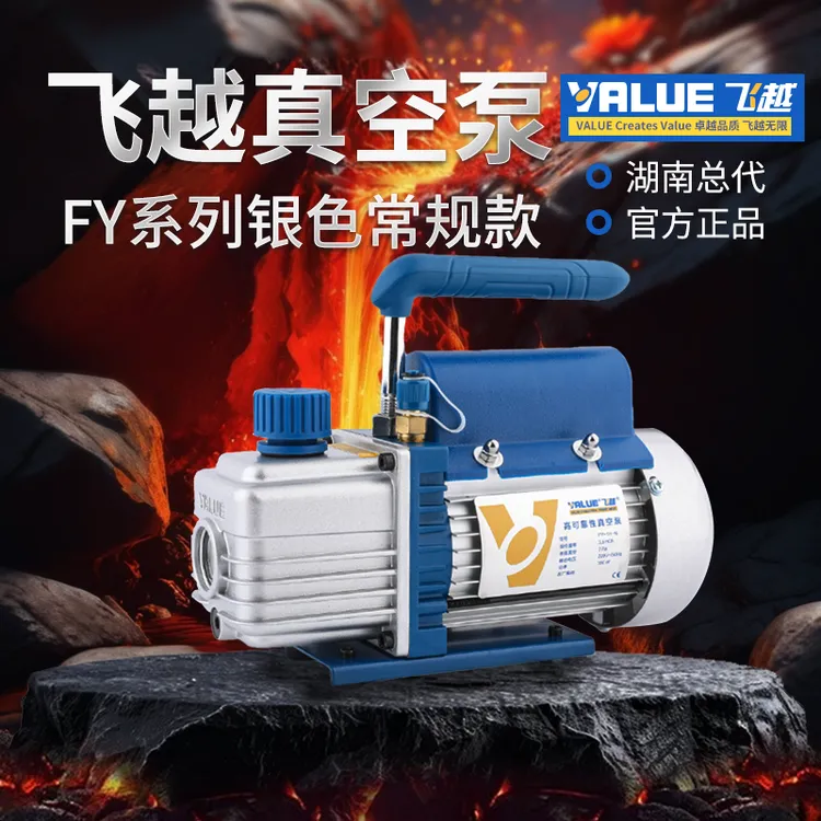 飞越真空泵1/2/3/4/6升小中型抽气空调抽抽气泵真空旋片式泵 飞越