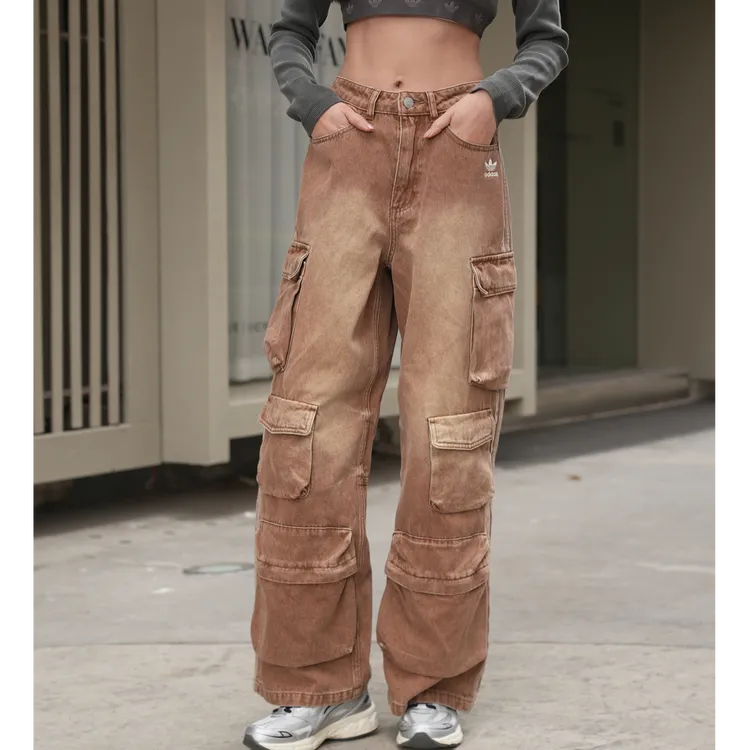 adidas阿迪达斯三叶草女子运动休闲长裤裤子KC5871