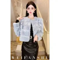 WEIFANSHU/魏凡舒【纽约夜曲】内里桑蚕丝水貂外套