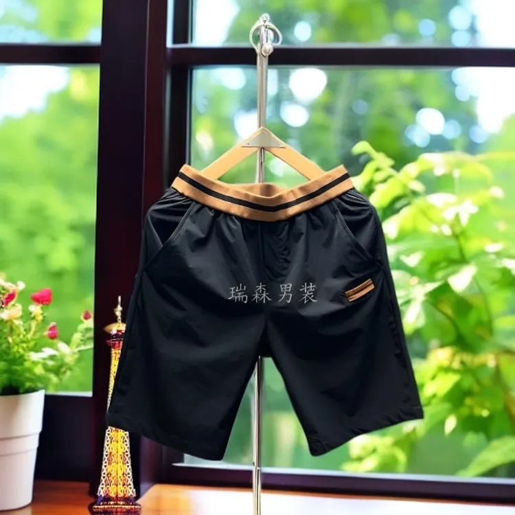 夏季新款男士休闲短裤中裤时尚潮流百搭五分裤舒适透气男士五分裤