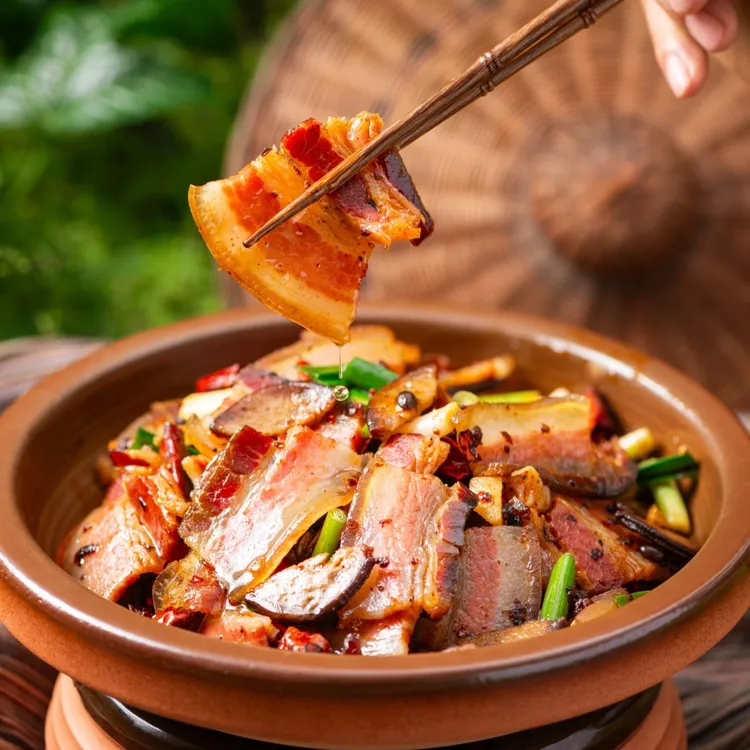 王家渡腊肉（块状）1kg海某捞同款后腿腊肉首尾段【10月产】送货上门