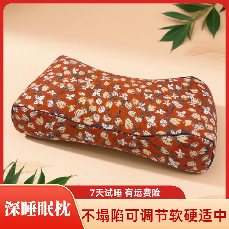 影恩原创正品高端立体灯芯绒荞麦枕可调节不塌陷深睡眠枕荞麦枕头