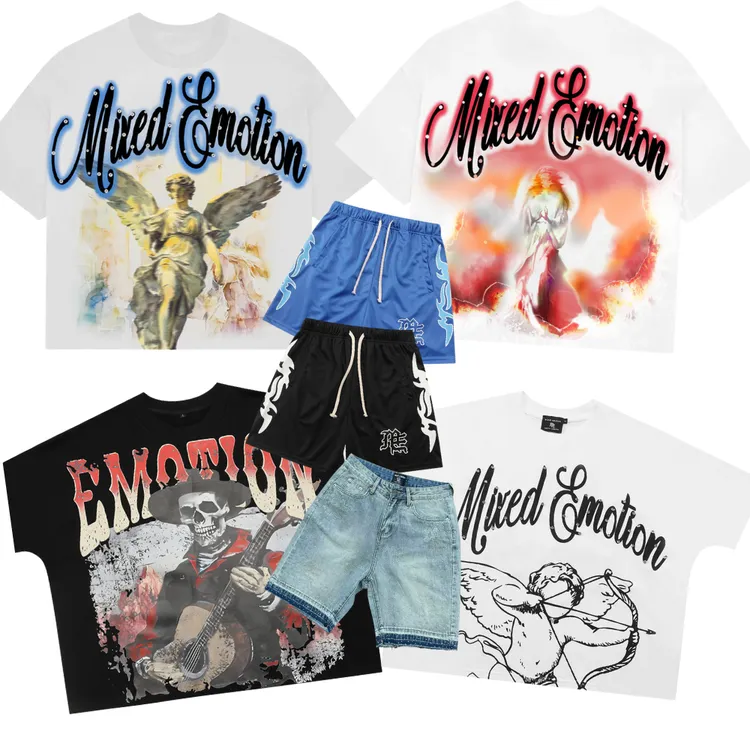 Mixed Emotion烫钻Boxy短袖短裤合集