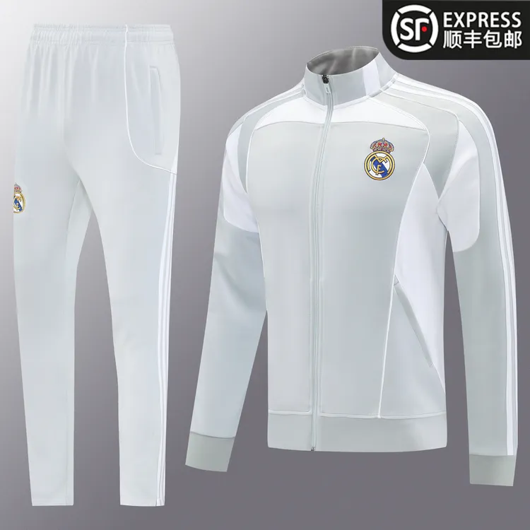 【秋冬加厚夹克】皇马巴萨阿森纳曼联立领运动风衣长拉链足球外套