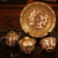 【珐琅彩非遗传承茶具订制链接】景德镇手工手绘高端茶具系列