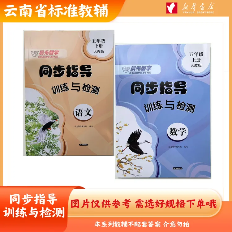 【新华书店】25年 上下册 . 同步指导训练与检测 晨光智学