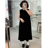 MEET   秋季丝绒背心中长裙