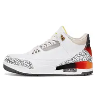 <莆田直发>j3莆田专供高版百搭篮球鞋北卡蓝运动鞋实战