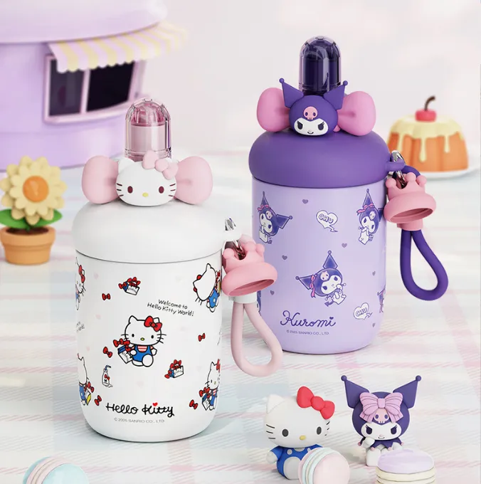 hellokitty三丽鸥保温杯女生可爱吸管水杯高颜值大容量杯子礼物