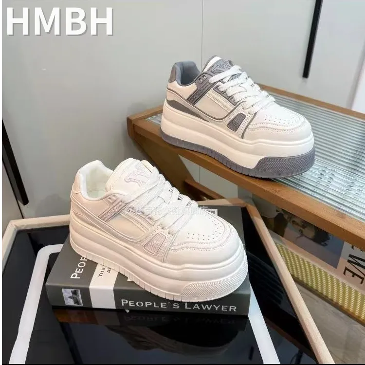 2025春秋新款厚底小白鞋女板鞋女鞋百搭休闲增高运动休闲鞋1