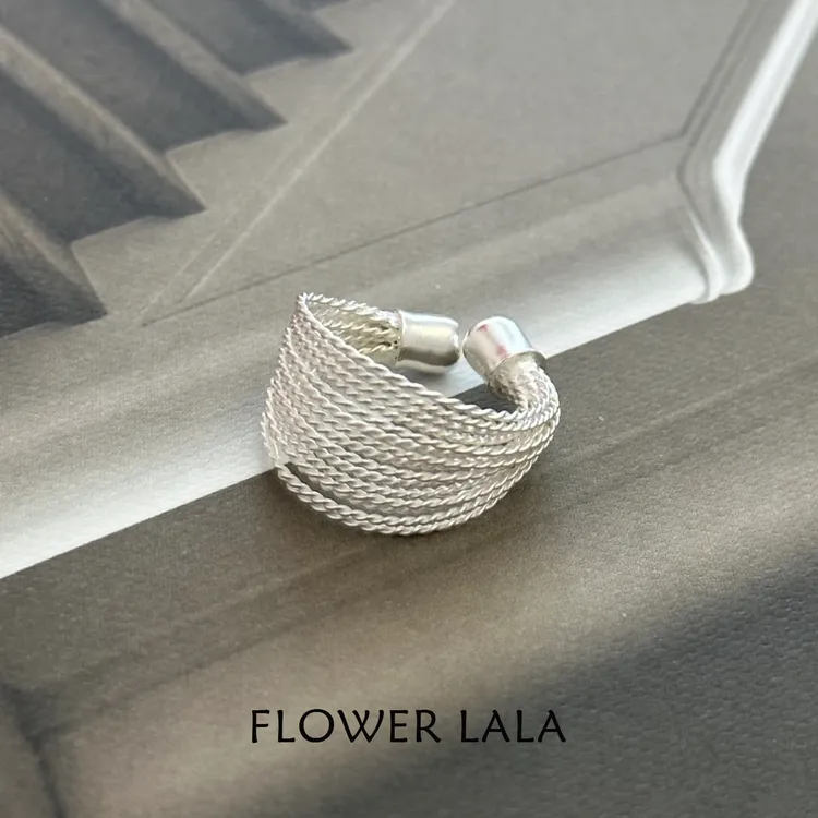 925银戒指 LALA丨《叠》法式轻奢小众高级感戒指气质个性食指环女款