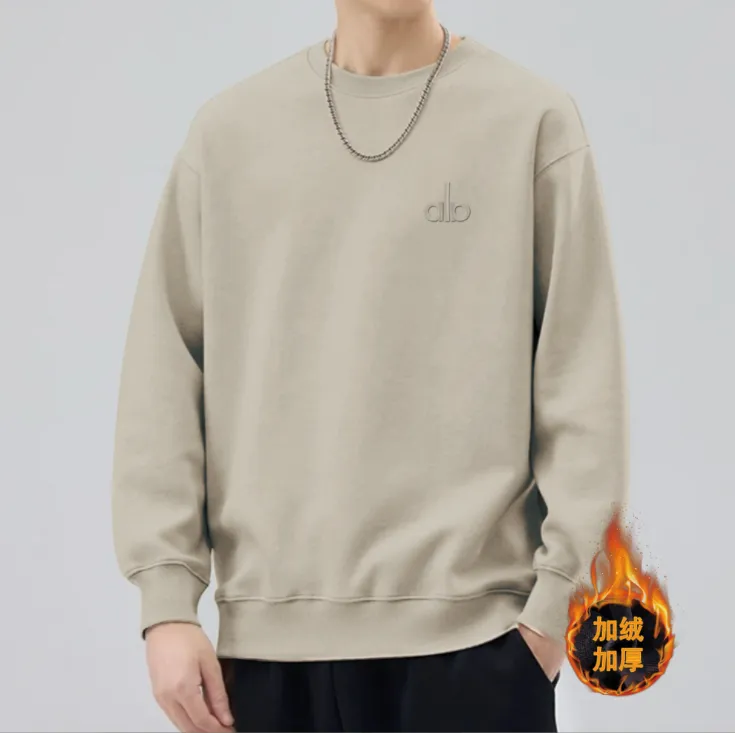 【刺绣al】圆领刺绣长袖宽松卫衣时尚休闲百搭潮流套头