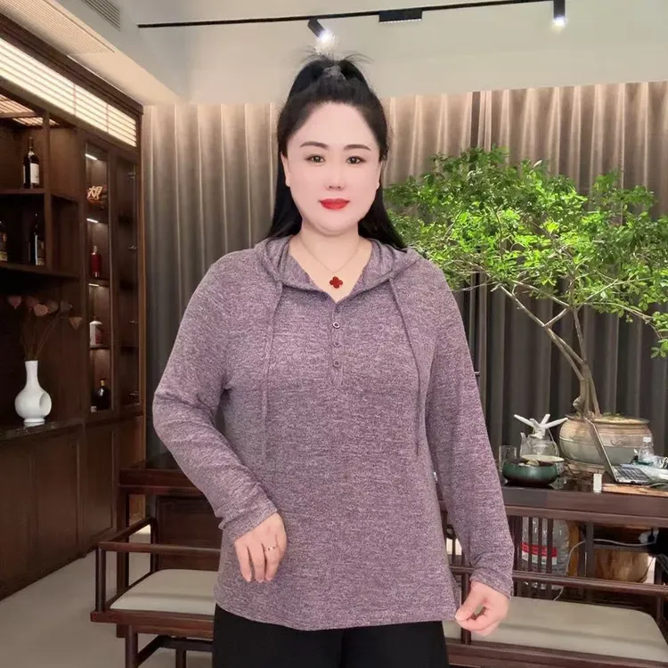 2025秋季新款韩版宽松减龄连帽净版遮肉帽衫