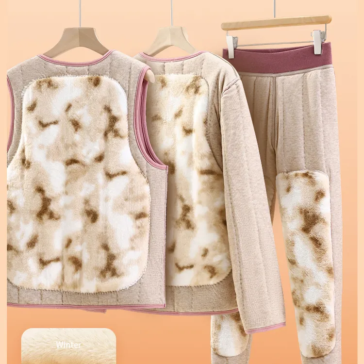 百分百羊毛护膝女款保暖裤棉裤加绒厚款冬季高腰保暖中老年大码