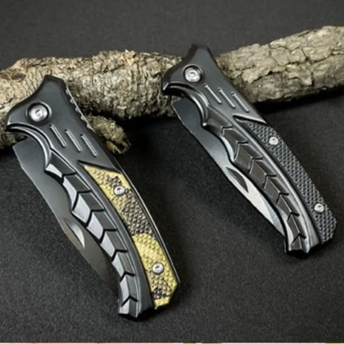 勃朗宁户外折叠刀 多功能车载防身割绳救援登山便携户外刀生存刀