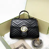 99新 GUCCI/古驰 vv/马蒙邮差/单肩包/C215477597